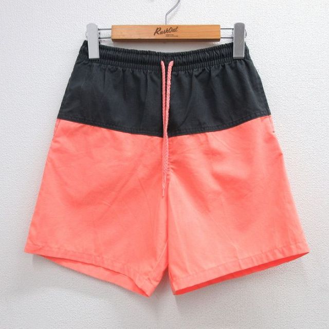 古着 ショート パンツ ショーツ メンズ 90年代 90s REEFBREAKER ツートンカラー 黒他 ブラック 25aug06
