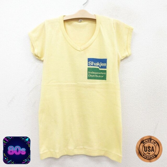 【50%OFF】シャクリー 80s 半袖Tシャツ イエロー キッズ | 古着