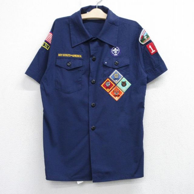 70s ヴィンテージ　ワッペン　シャツ　US NAVY ボーイスカウト 70s ヴィンテージワッペンシャツUS NAVY ボーイスカウト