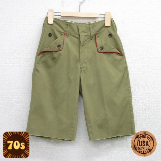 【50%OFF】ボーイスカウト 70s ハーフパンツ タロン グリーン キッズ | 古着