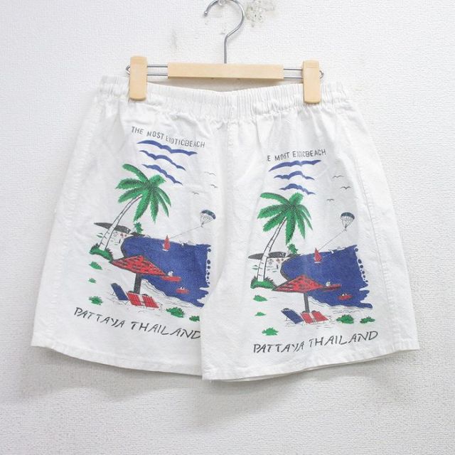 古着 ショート パンツ キッズ ボーイズ 子供服 ビーチ 白 ホワイト 25aug20