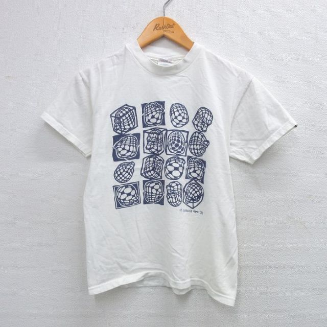 古着 ヘインズ Hanes 半袖 ビンテージ Tシャツ キッズ ボーイズ 子供服 90年代 90s コットン クルーネック 白 ホワイト 25sep03
