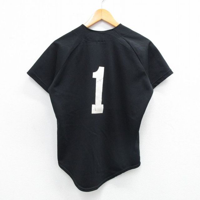 古着 ローリングス 半袖 ベースボール シャツ キッズ ボーイズ 子供服 90年代 90s MLB ボルチモアオリオールズ 1 ラグラン 黒 ブラック メジャーリーグ 野球 25sep03