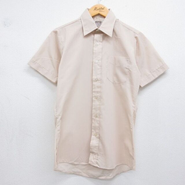 古着 モンゴメリーワード 半袖 シャツ キッズ 子供服 80年代 80s ベージュ 26may23