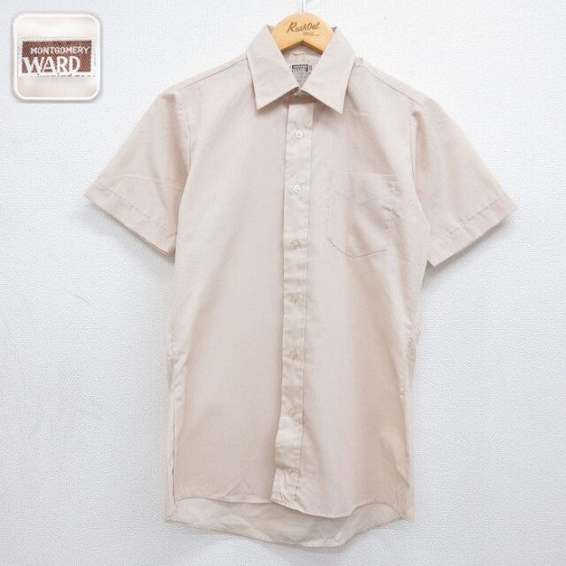 【20%OFF】モンゴメリーワード 80s 半袖シャツ ベージュ キッズ | 古着