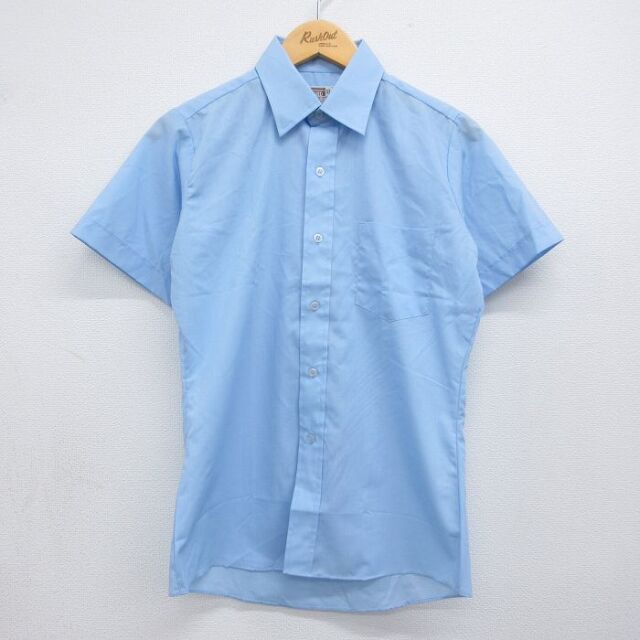 古着 モンゴメリーワード 半袖 シャツ キッズ 子供服 80年代 80s ライトブルー 26may23