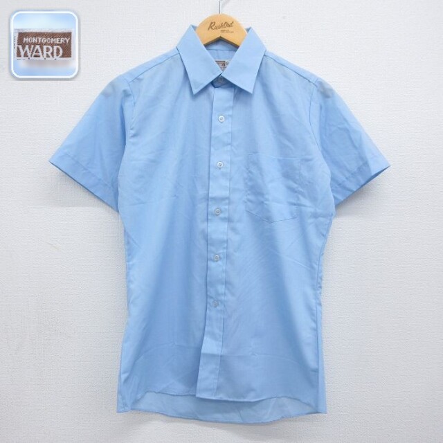 【20%OFF】モンゴメリーワード 80s 半袖シャツ ライトブルー キッズ | 古着