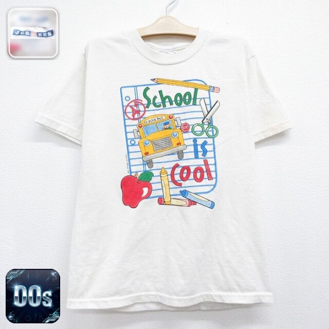 【20%OFF】ジャージーズ 00s 半袖Tシャツ スクールバス ホワイト キッズ | 古着