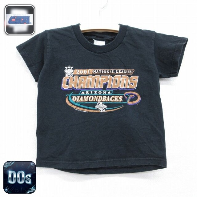 【20%OFF】MLB アリゾナダイヤモンドバックス 00s 半袖Tシャツ ベースボール ブラック キッズ | 古着