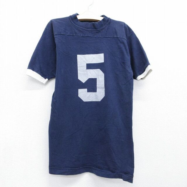 半袖フットボールTシャツ KEN 5 ネイビー キッズ | 古着