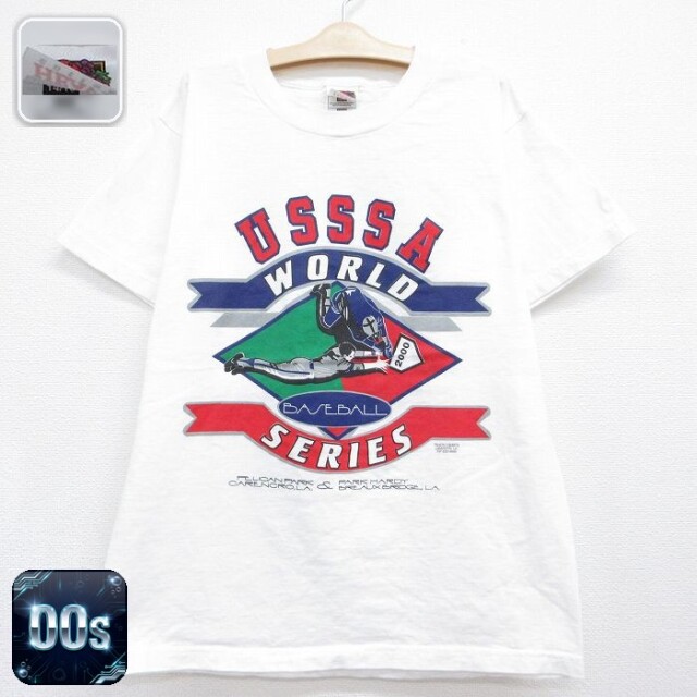 フルーツオブザルーム 00s 半袖Tシャツ USSSAベースボール ホワイト キッズ | 古着