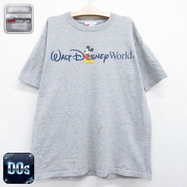 ディズニー 00s 半袖Tシャツ ミッキー グレー キッズ | 古着