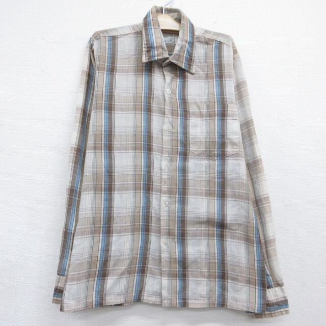 JCペニー 70s 半袖シャツ チェック ベージュ キッズ | 古着