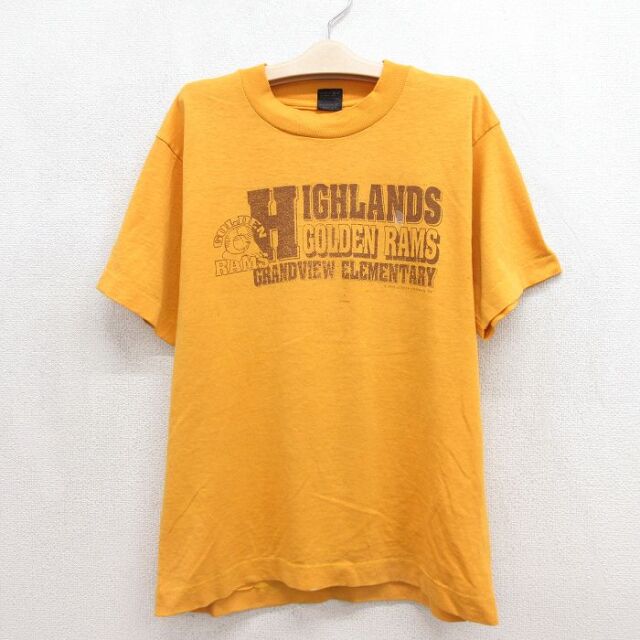フルーツオブザルーム 90s 半袖Tシャツ ゴールデンラムズ イエロー キッズ | 古着