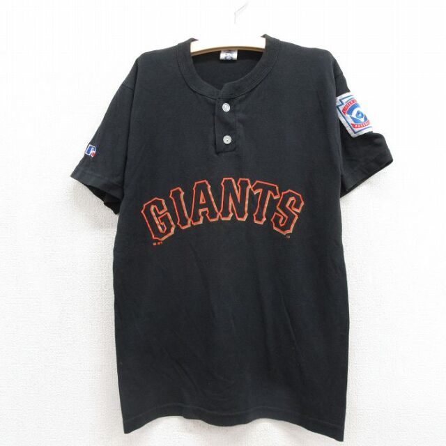 ラッセル 00s 半袖Tシャツ ジャイアンツ ブラック キッズ | 古着