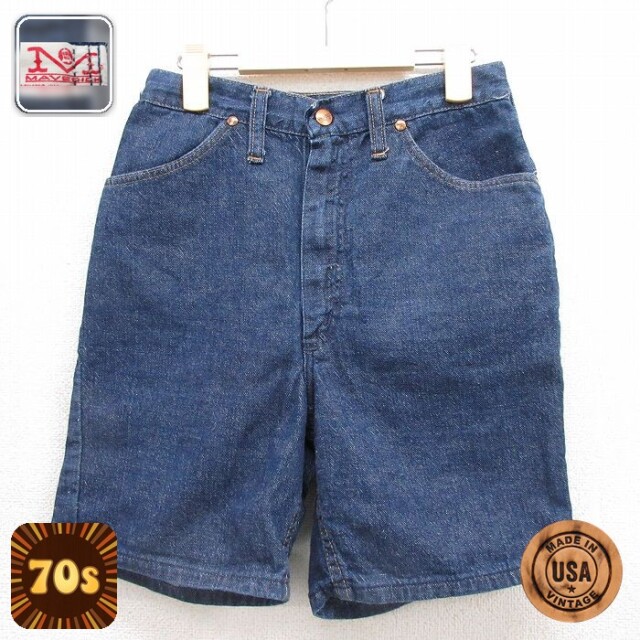 マーベリック 70s ショートパンツ デニム ネイビー キッズ | 古着