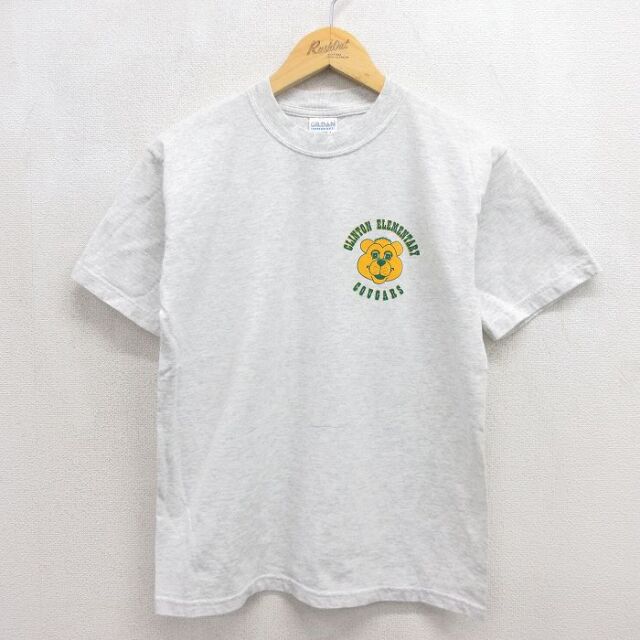 クーガーズ 00s 半袖Tシャツ 霜降り グレー キッズ | 古着
