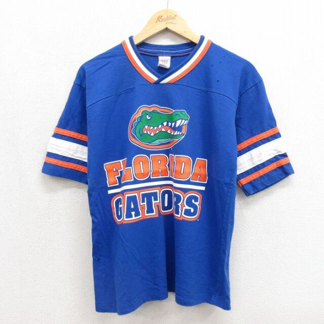ゲイターズ 90s 半袖フットボールTシャツ ブルー キッズ | 古着
