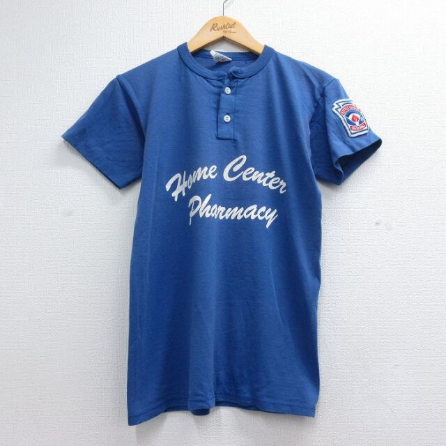90s 半袖Tシャツ ホームセンター ブルー キッズ | 古着