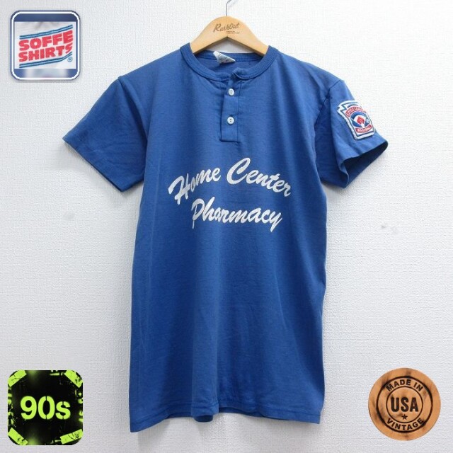 90s 半袖Tシャツ ホームセンター ブルー キッズ | 古着