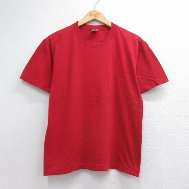 フィラ 00s 半袖Tシャツ ワンポイントロゴ レッド キッズ | 古着