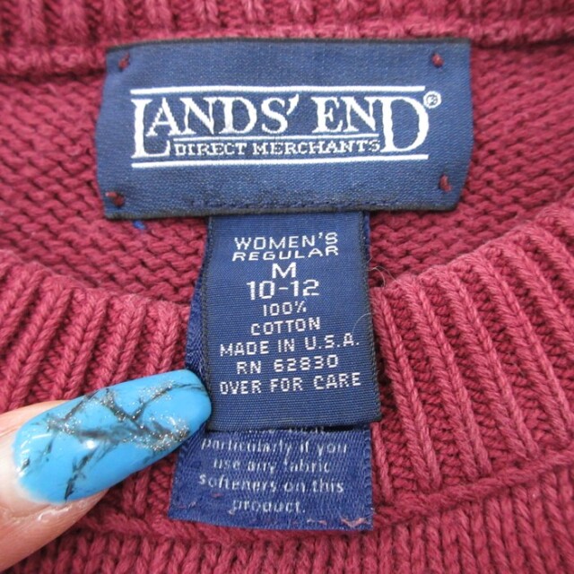 古着通販 古着 LANDS'END ランズエンド 長袖 子供服 キッズ 90年代 90s