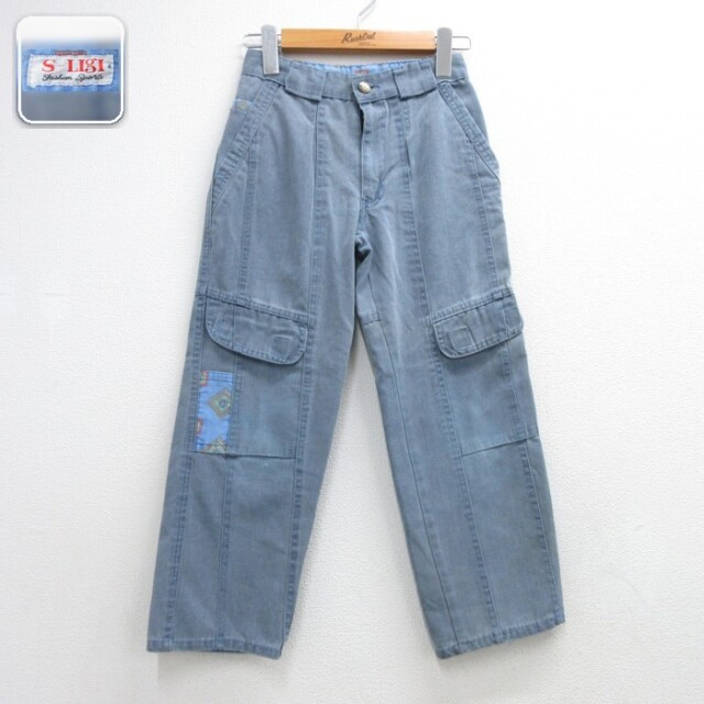 S-Ligi カーゴパンツ フラップポケット ライトブルー キッズ | 古着