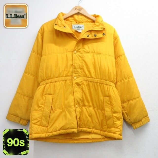 L.L.Bean 90s キルティングパーカー イエロー キッズ | 古着