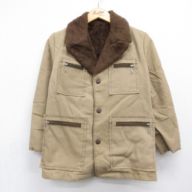 ジャケット ボア ベージュ キッズ | 古着