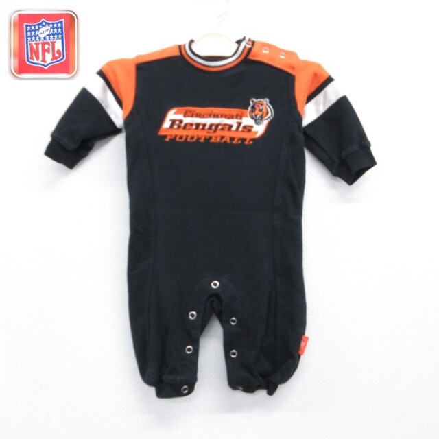 リーボック 00s 長袖ロンパース シンシナティNFL ブラック キッズ | 古着