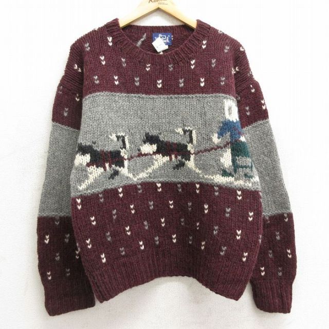 あ*し様 70s WOOLRICH バーズアイニットUSA製 メンズXL 70s WOOLRICH バーズアイニットUSA製 メンズXL