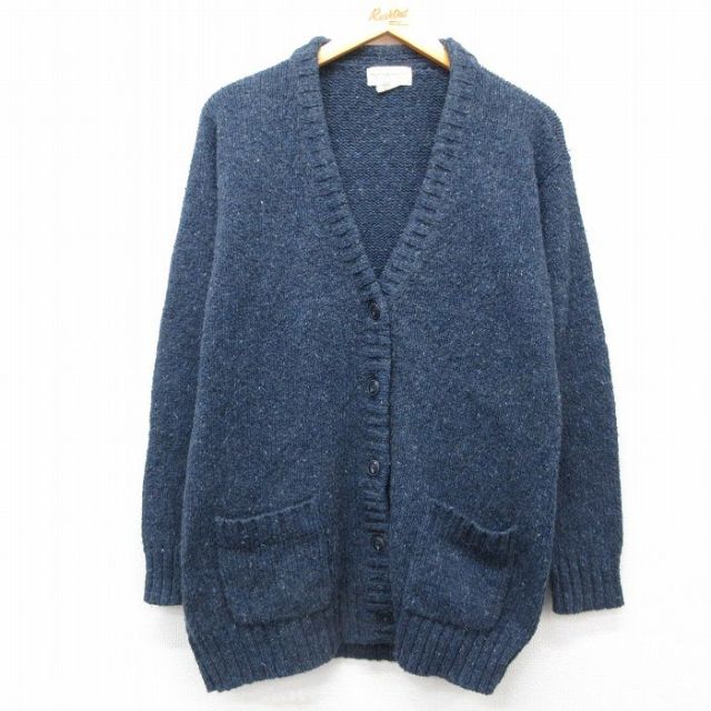 古着 ラルフローレン Ralph Lauren デニムアンドサプライ 長袖 ブランド ニット カーディガン レディース 無地 紺 ネイビー 【spe】 25mar07 中古 トップス