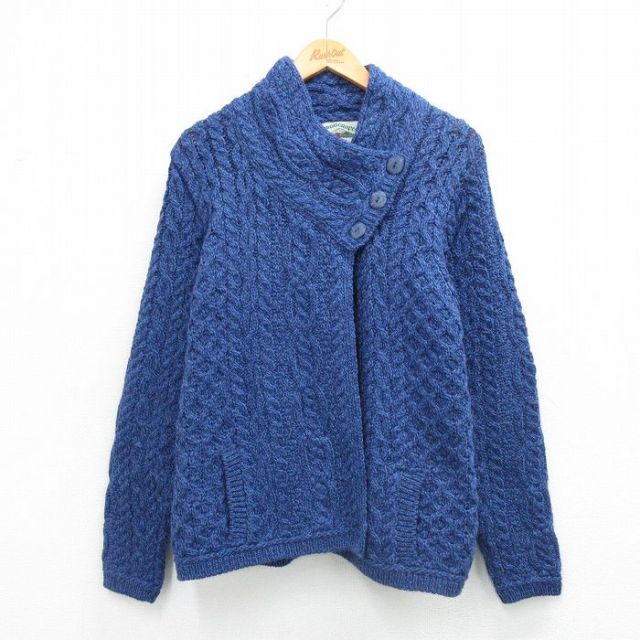 古着通販 古着 長袖 アラン フィッシャーマン ケーブル ニット