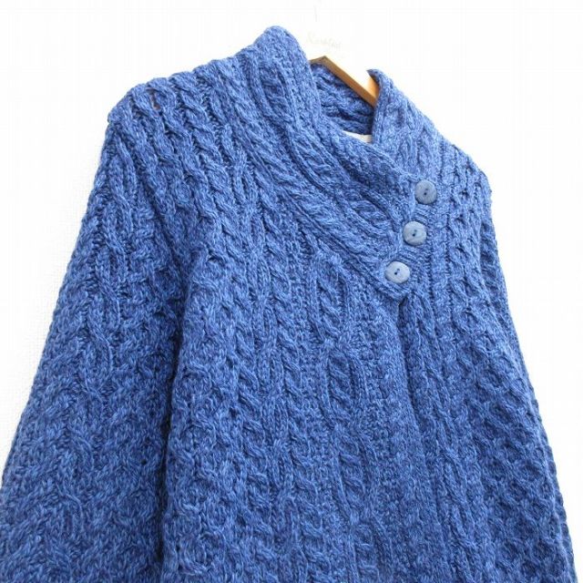 古着通販 古着 長袖 アラン フィッシャーマン ケーブル ニット