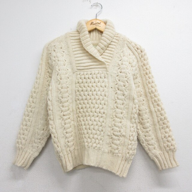 古着　60s フィッシャーマンズアランニット　アイリッシュニットXL ラグラン. 古着通販 古着 Ardara Arans 長袖 ニット レディース アラン