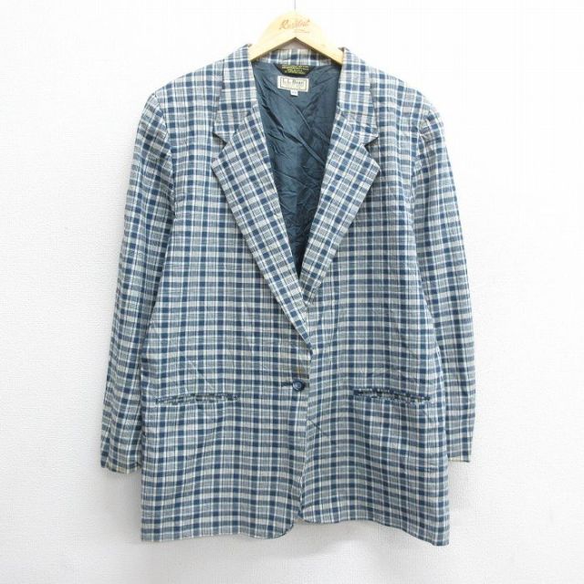 古着通販 古着 エルエルビーン 長袖 テーラード ジャケット レディース  