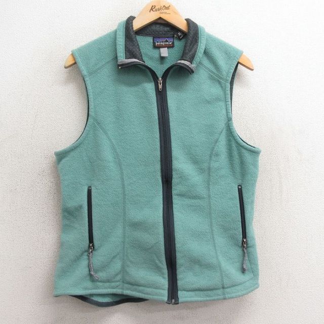【20%OFF】古着 パタゴニア patagonia フリース ベスト レディース シンチラ USA製 薄緑 グリーン 【spe】 25jan07 中古 アウター