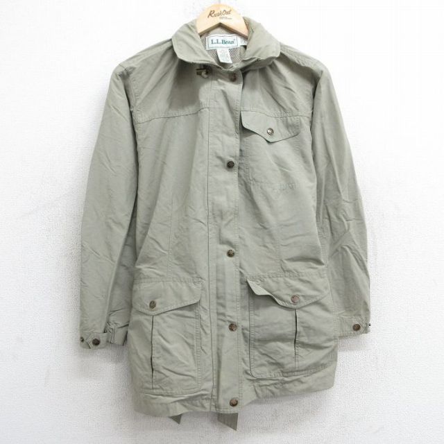 【50%OFF】古着 エルエルビーン LLBEAN 長袖 ジャケット レディース 90年代 90s ベージュ系 カーキ 25jan25 中古 アウター ジャンパー ブルゾン