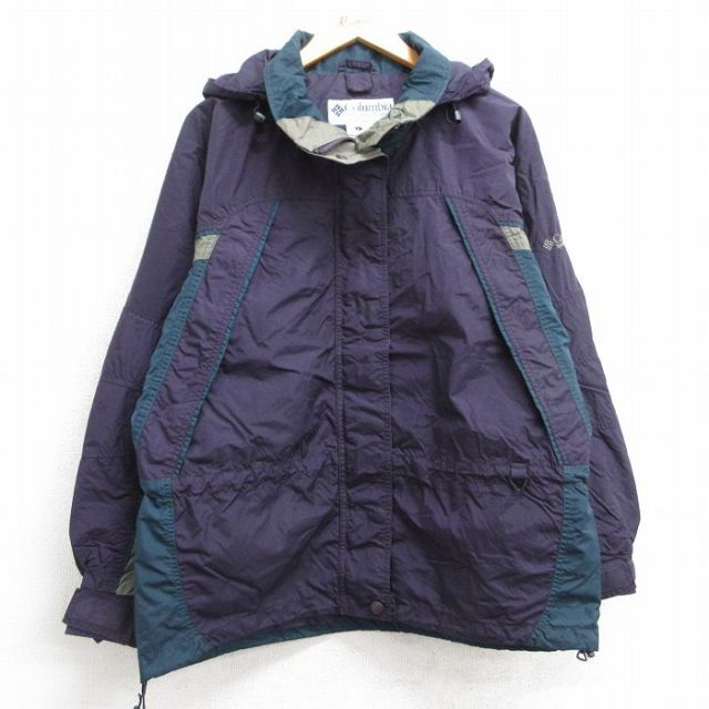 【50%OFF】古着 コロンビア COLUMBIA 長袖 ナイロン マウンテン ジャケット レディース 00年代 00s 大きいサイズ 紫他 パープル 25feb07 中古 アウター ジャンパー ブルゾン