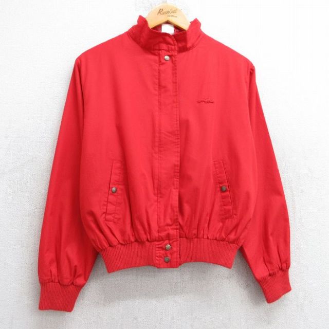 【50%OFF】古着 シアーズ 長袖 ジャケット レディース 90年代 90s 恐竜 赤 レッド 25feb08 中古 アウター ジャンパー ブルゾン