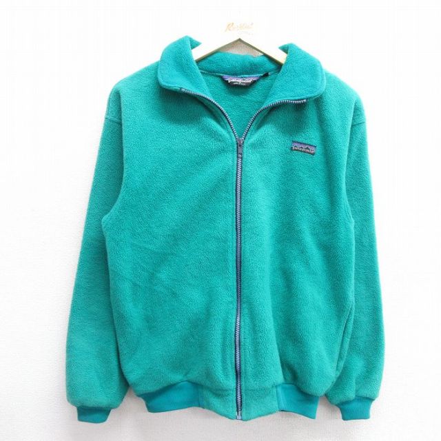 古着 パタゴニア patagonia 長袖 フリース ジャケット レディース 90年代 90s USA製 緑 グリーン 【spe】 25feb17 中古 アウター ジャンパー ブルゾン