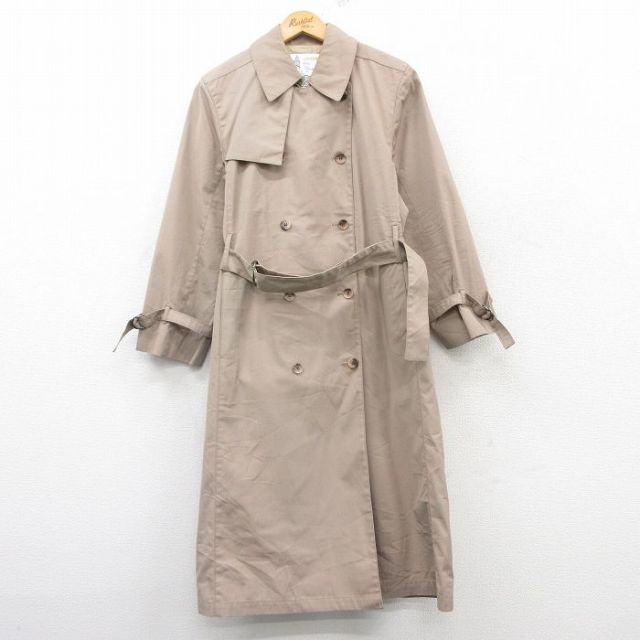 【50%OFF】古着 ロンドンフォグ 長袖 トレンチ コート レディース 80年代 80s ロング丈 USA製 ベージュ カーキ 【spe】 25mar17 中古 アウター