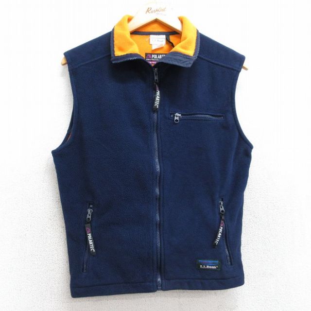 古着 エルエルビーン LLBEAN フリース ベスト レディース 80年代 80s ポーラテック 紺 ネイビー 25oct04 中古 アウター