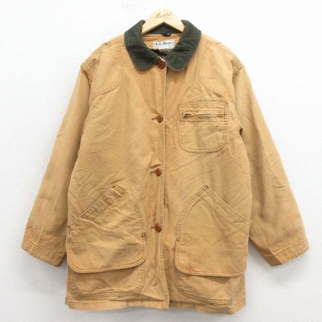 1270 90sエルエルビーンハンティングジャケットダック地アメリカUSA古着 エルエルビーン エルビン 80s 90s 80年代 90年代 赤 レッド ワイン