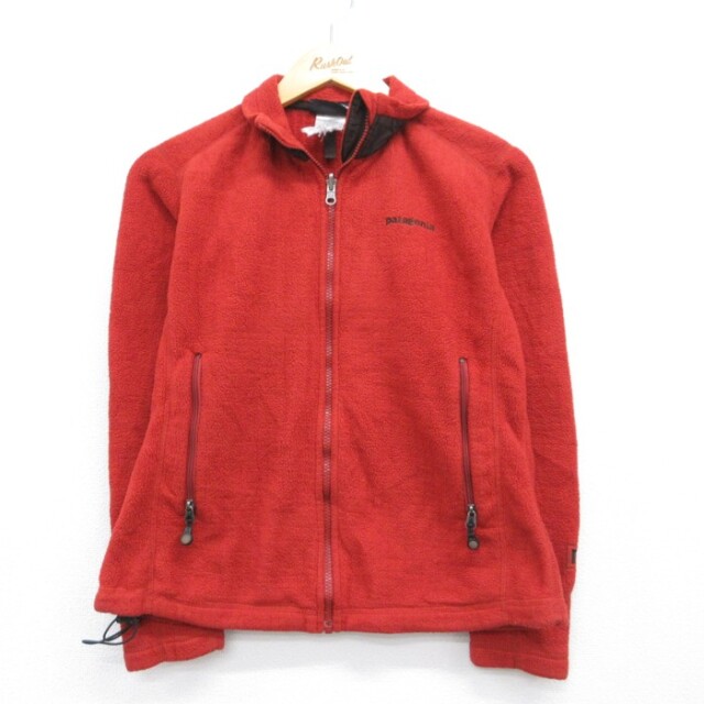 古着 パタゴニア patagonia 長袖 フルジップ レディース メンズ 00年代 00s R3 フリース ポリエステル レッド【spe】 26aug21