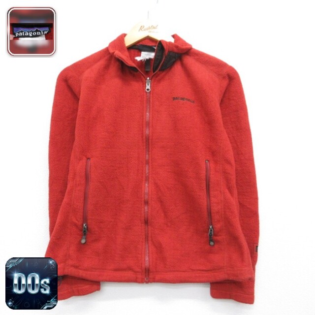 古着 パタゴニア patagonia 長袖 フルジップ レディース メンズ 00年代 00s R3 フリース ポリエステル レッド【spe】 26aug21