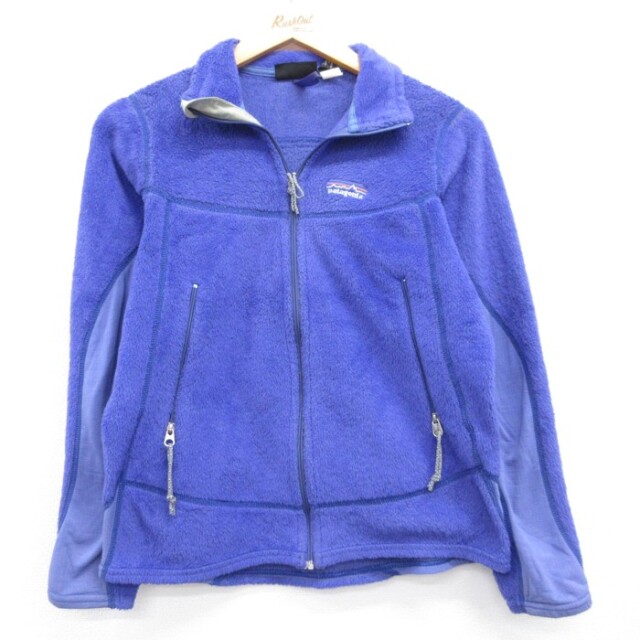古着 パタゴニア patagonia 長袖 フルジップ レディース 00年代 00s ジャケット フリース Polartec USA製 ブルー【spe】 26aug31