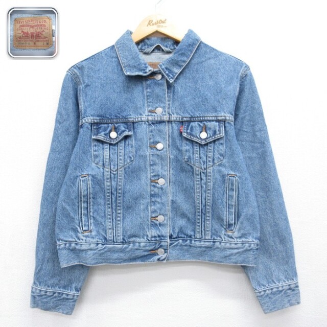 古着 Levi's リーバイス 長袖 レディース 00年代 00s ジージャン コットン ネイビー デニム 26sep09