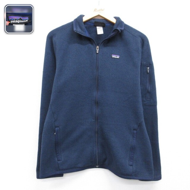 古着 パタゴニア patagonia 長袖 フルジップ レディース ベターセーター フリース ポリエステル ネイビー 26sep09