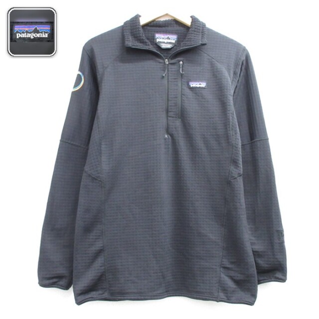 古着 パタゴニア patagonia 長袖 ハーフジップ レディース ジャケット ポーラテック ブラック 26sep15